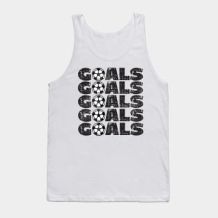 Goals,Just a Girl Who Loves Soccer, A Girl With Goals, Soccer Girl Tank Top